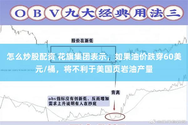 怎么炒股配资 花旗集团表示，如果油价跌穿60美元/桶，将不利于美国页岩油产量