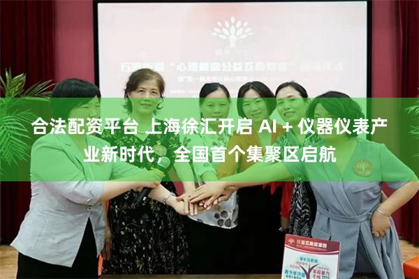 合法配资平台 上海徐汇开启 AI + 仪器仪表产业新时代，全国首个集聚区启航
