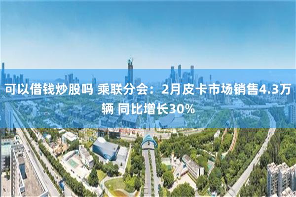 可以借钱炒股吗 乘联分会：2月皮卡市场销售4.3万辆 同比增长30%
