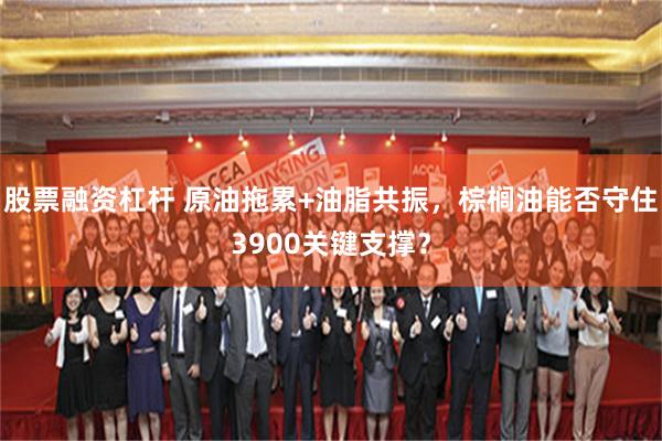 股票融资杠杆 原油拖累+油脂共振，棕榈油能否守住3900关键支撑？