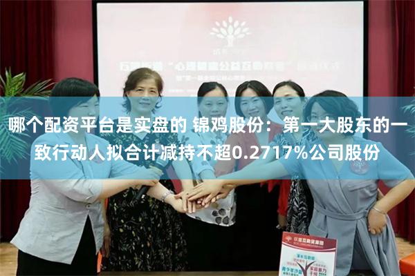 哪个配资平台是实盘的 锦鸡股份：第一大股东的一致行动人拟合计减持不超0.2717%公司股份