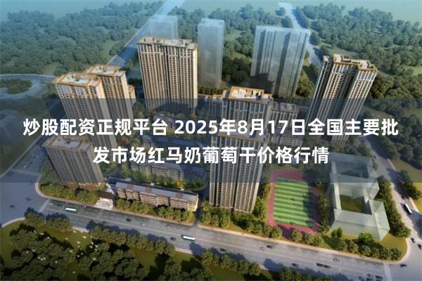 炒股配资正规平台 2025年8月17日全国主要批发市场红马奶葡萄干价格行情