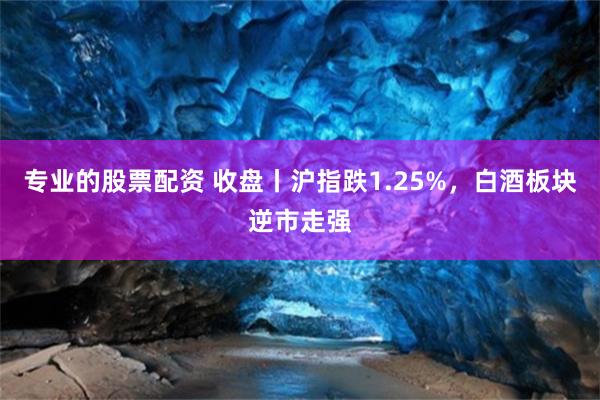 专业的股票配资 收盘丨沪指跌1.25%，白酒板块逆市走强