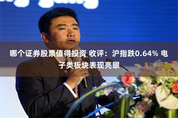 哪个证券股票值得投资 收评：沪指跌0.64% 电子类板块表现亮眼
