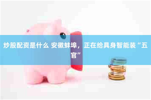 炒股配资是什么 安徽蚌埠，正在给具身智能装“五官”