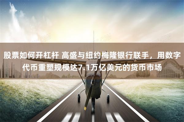 股票如何开杠杆 高盛与纽约梅隆银行联手，用数字代币重塑规模达7.1万亿美元的货币市场
