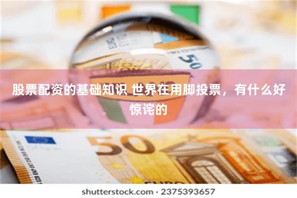 股票配资的基础知识 世界在用脚投票，有什么好惊诧的