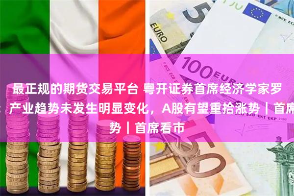 最正规的期货交易平台 粤开证券首席经济学家罗志恒:产业趋势未发生明显变化,A股有望重拾涨势|首席看市