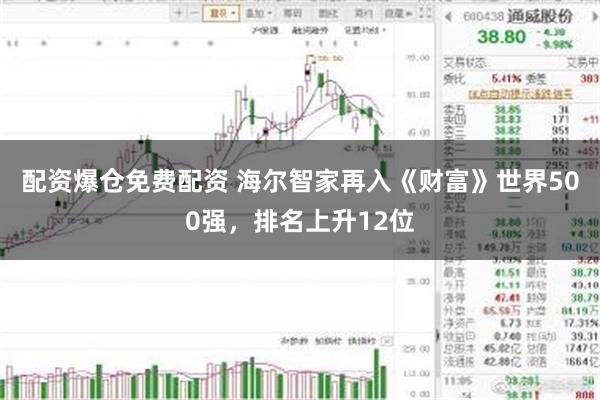 配资爆仓免费配资 海尔智家再入《财富》世界500强，排名上升12位