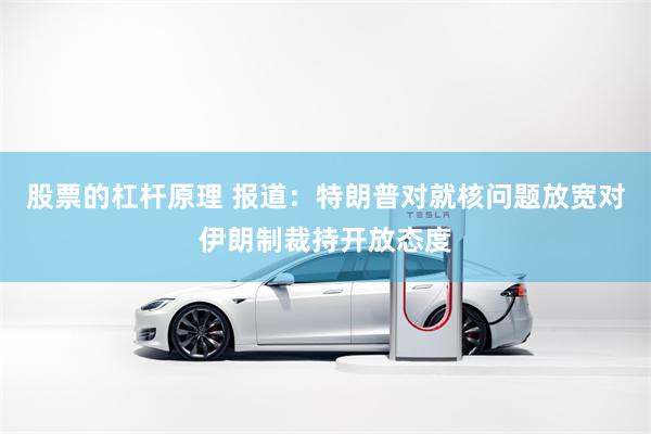 股票的杠杆原理 报道：特朗普对就核问题放宽对伊朗制裁持开放态度