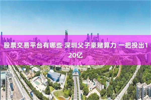 股票交易平台有哪些 深圳父子豪赌算力 一把投出120亿