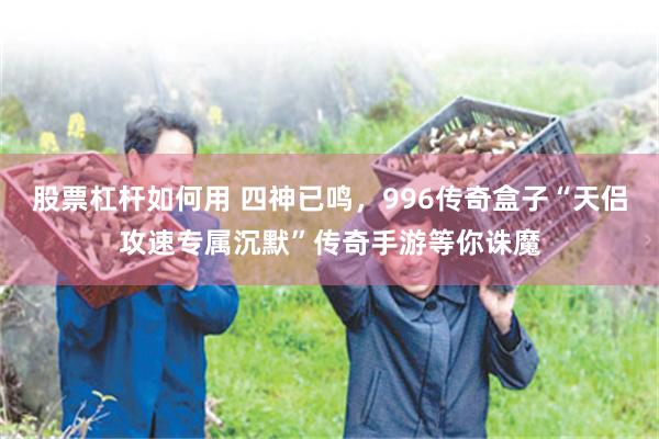 股票杠杆如何用 四神已鸣，996传奇盒子“天侣攻速专属沉默”传奇手游等你诛魔